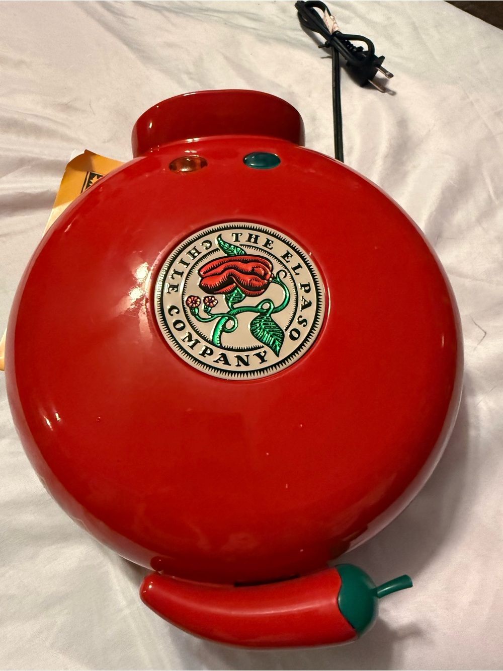 El Paso Chile Company Red Electric quesadilla maker
